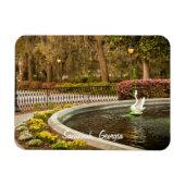 St Patrick's Day - Forsyth Fountain, Savannah, GA Magnet (Horizontal)