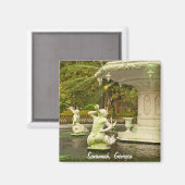 St Patrick's Day - Forsyth Fountain, Savannah, GA Magnet (Vorderseite/Rückseite)