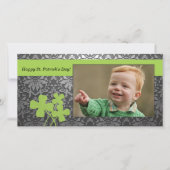 St. Patrick's Day Foto Card (Vorderseite)