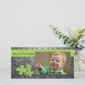 St. Patrick's Day Foto Card (Stehend Vorderseite)