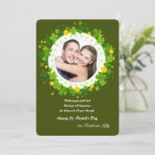 St. Patrick's Day Foto Card Feiertagskarte (Stehend Vorderseite)