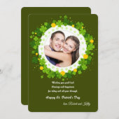 St. Patrick's Day Foto Card Feiertagskarte (Vorne/Hinten)
