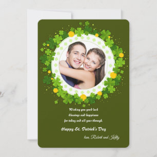 St. Patrick's Day Foto Card Feiertagskarte