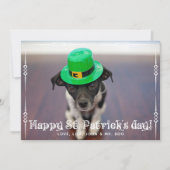 St Patrick's Day Foto Card Karte (Vorderseite)