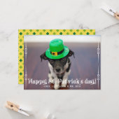 St Patrick's Day Foto Card Karte (Vorderseite/Rückseite Beispiel)