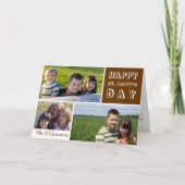 St. Patricks Day Foto Collage Green Kleeblatt Karte (Vorderseite)