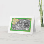 St. Patrick's Day Foto Frame Template Karte (Vorderseite)