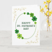 St. Patrick's Day Foto Karte (Gelbe Blume)