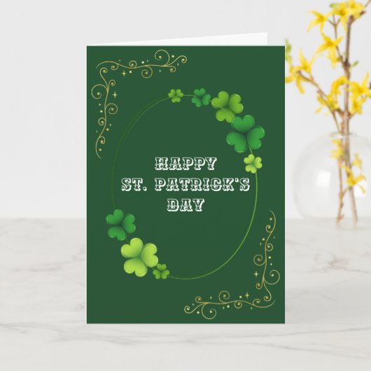 St. Patrick's Day Foto Karte (Gelbe Blume)