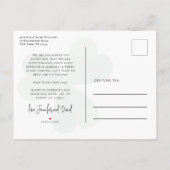 St Patrick's Day Foto Schwangerschaft Ankündigungspostkarte (Rückseite)