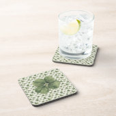  St Patrick's Day Four Leaf Clover  Getränkeuntersetzer (Rechte Seite)