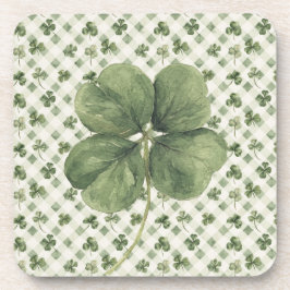 St Patrick's Day Four Leaf Clover Getränkeuntersetzer
