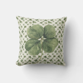 St Patrick's Day Four Leaf Clover Kissen