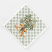 St Patrick's Day Four Leaf Clover Serviette (Ecke)