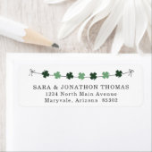 St Patricks Day Four Leaf Clovers Rücksendeadresse (Insitu)