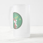 St. Patrick's Day Fox Mattglas Bierglas (Vorderseite Links)