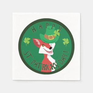 St. Patrick's Day Fox Serviette
