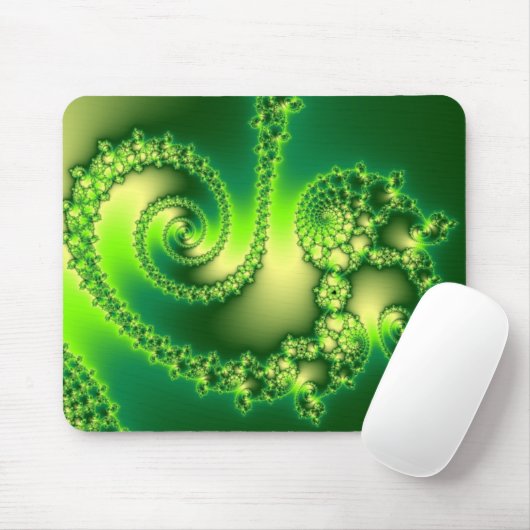 St. Patrick's Day Fraktal Mousepad (Mit Mouse)