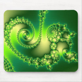 St. Patrick's Day Fraktal Mousepad