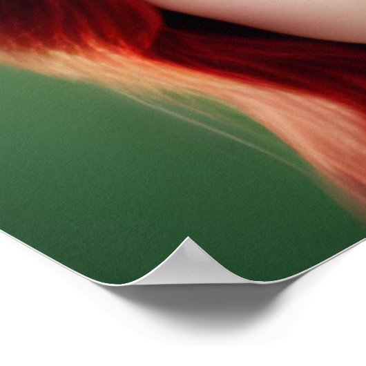 St. Patricks Day Frau in Tophat Poster (Ecke)