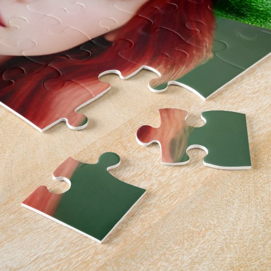 St. Patricks Day Frau in Tophat Puzzle (Seite)