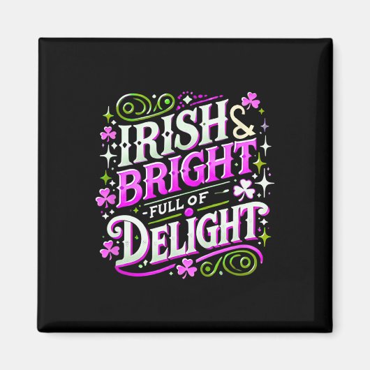 St Patricks Day Frauen Shamrock Saint Patricks Day Magnet (Vorne)