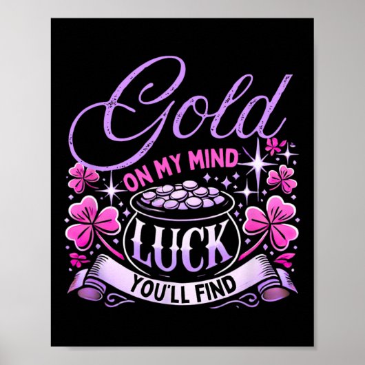 St Patricks Day Frauen Shamrock Saint Patricks Day Poster (Vorne)