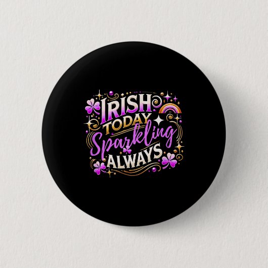 St Patricks Day Frauen Shamrock St Patricks Day Button (Vorderseite)
