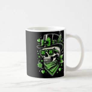 St Patricks Day Frauen Totenkopf Unordentlicher Du Kaffeetasse