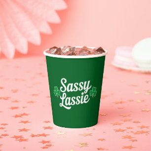 St Patricks Day Freche Göre Lustiger Irischer  Pappbecher