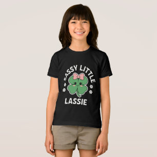 St Patricks Day Freche Kleine Göre Kinder Mädchen Tri-Blend Shirt