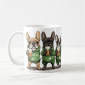 St. Patrick's Day French Bulldogs Kaffeetasse (Links)