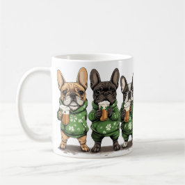 St. Patrick's Day French Bulldogs Kaffeetasse