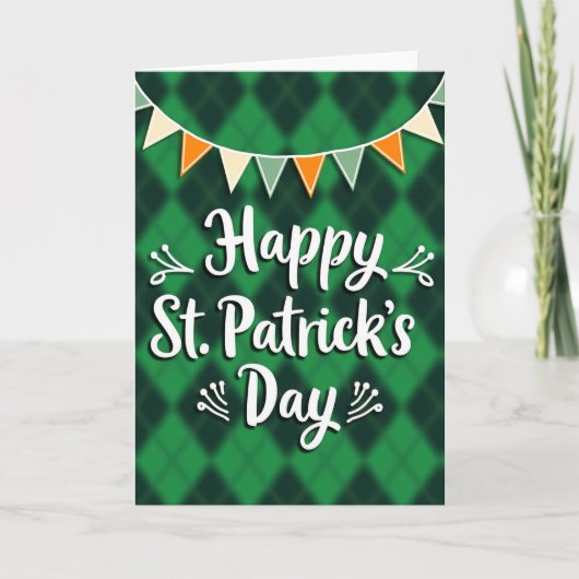 St. Patricks Day Freudige Karte (Vorderseite)
