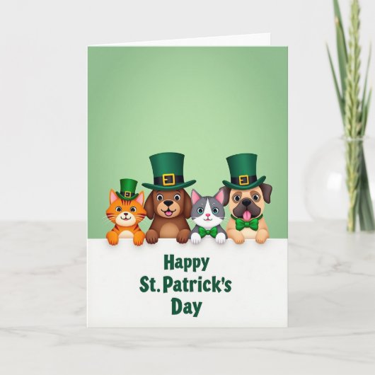 St. Patricks Day Freunde Karte (Vorderseite)