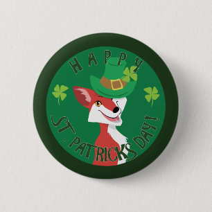 St. Patrick's Day Fuchs Button