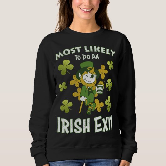 St. Patricks Day führt höchstwahrscheinlich einen  Sweatshirt (Vorderseite)