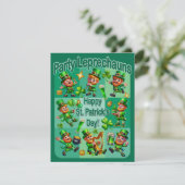 St. Patrick's Day Fun Adorable "Party Leprechauns" (Stehend Vorderseite)