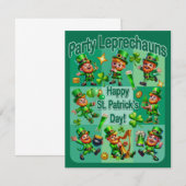 St. Patrick's Day Fun Adorable "Party Leprechauns" (Vorne/Hinten)