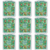 St. Patrick's Day Fun Adorable "Party Leprechauns" Aufkleber (Vorderseite)