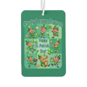 St. Patrick's Day Fun Adorable "Party Leprechauns" Autolufterfrischer (Rückseite)