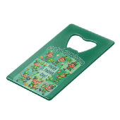 St. Patrick's Day Fun Adorable "Party Leprechauns" Geldbeutel Flaschenöffner (Rückseite Schrägansicht)