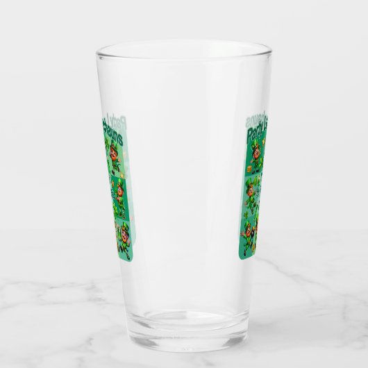 St. Patrick's Day Fun Adorable "Party Leprechauns" Glas (Links)