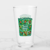 St. Patrick's Day Fun Adorable "Party Leprechauns" Glas (Vorderseite)