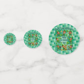 St. Patrick's Day Fun Adorable "Party Leprechauns" Konfetti (Rückseiten)