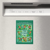 St. Patrick's Day Fun Adorable "Party Leprechauns" Magnet (In Situ (Geschirrspüler))