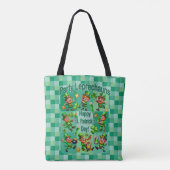 St. Patrick's Day Fun Adorable "Party Leprechauns" Tasche (Rückseite)