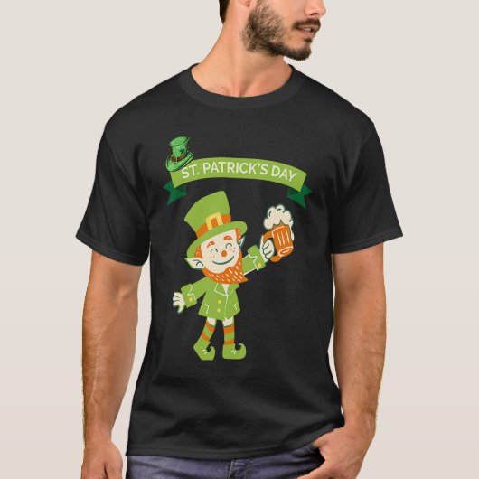 St Patrick's Day Fun Beer Drink Party Dublin Irlan T-Shirt (Vorderseite)