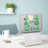 St. Patrick's Day Fun Green Craft Aufkleber (Laptop auf Schreibtisch)
