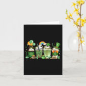 St Patricks Day Fun Patrick Coffee Lover Men Fraue Karte (Gelbe Blume)